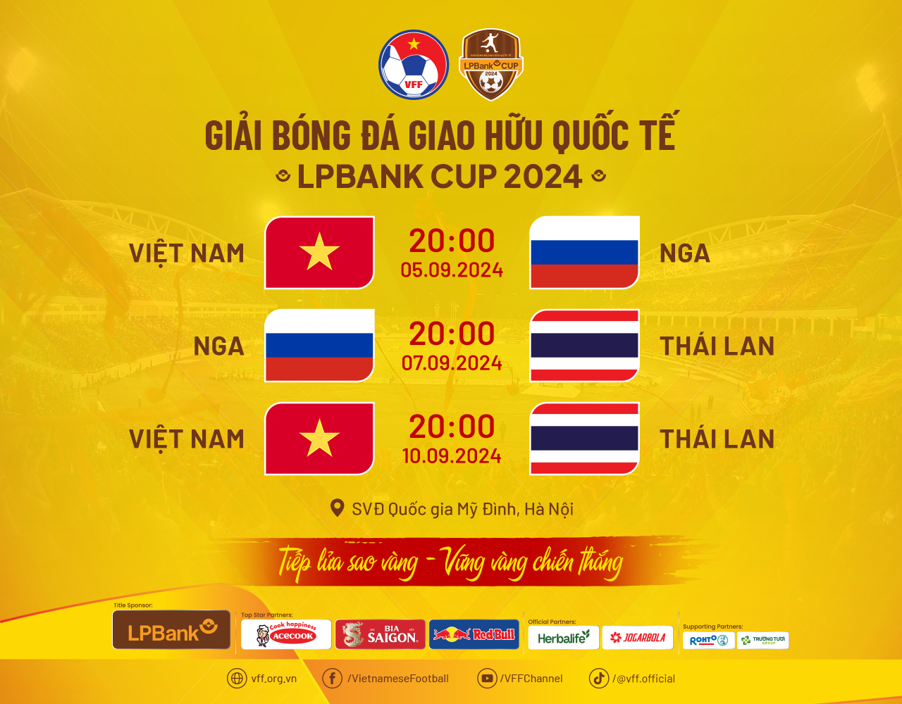 Nga, Thái Lan mang đội hình cực mạnh thi đấu với đội tuyển Việt Nam trên sân Mỹ Đình - Ảnh 2.