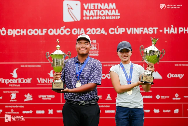 Lê Chúc An, Nguyễn Đức Sơn vô địch golf quốc gia 2024