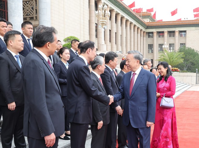 Tổng Bí thư, Chủ tịch Trung Quốc Tập Cận Bình chủ trì Lễ đón chính thức Tổng Bí thư, Chủ tịch nước Tô Lâm - Ảnh 1.