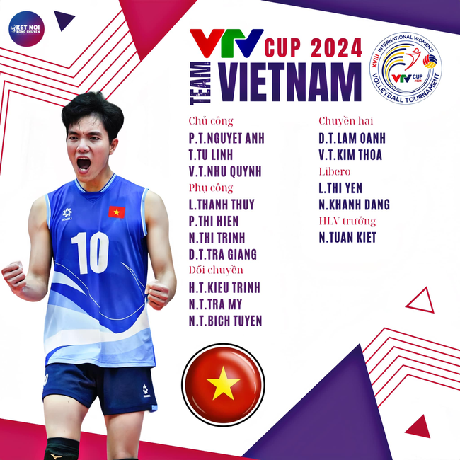 Tuyển bóng chuyền nữ Việt Nam đặt mục tiêu vô địch VTV Cup 2024